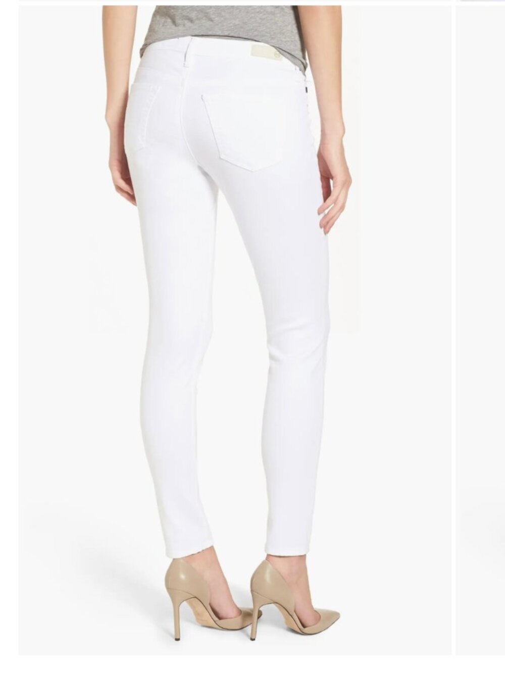 AG Adriano Goldschmied Prima Crop White Ankle & Cropped Jeans “cigarette leg” 28 - Picture 13 of 16